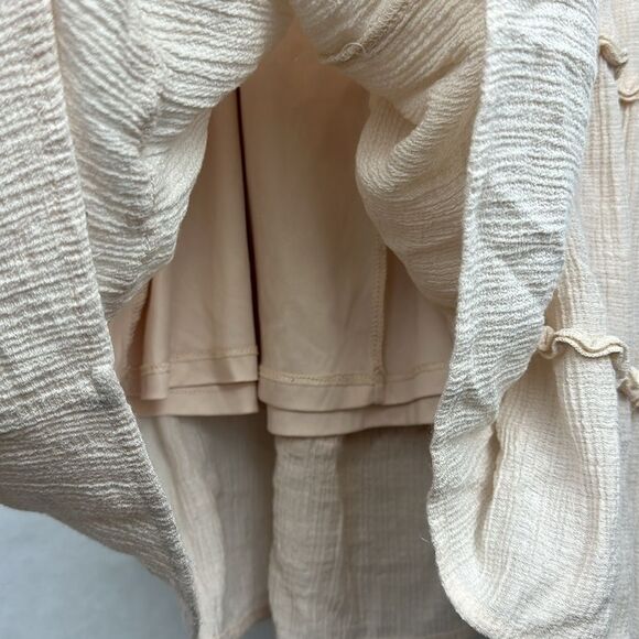 Love Tree Womens Babydoll Fit and Flare Mini Ruffled Dress Sz M ajustble Straps - Picture 10 of 12